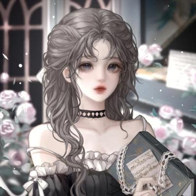 动漫头像唯美女生手绘闺蜜