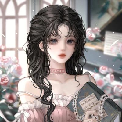 动漫头像唯美女生手绘闺蜜