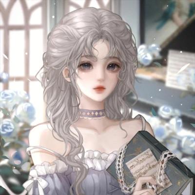 动漫头像唯美女生手绘闺蜜