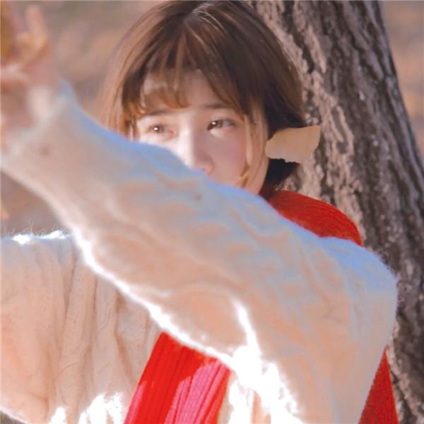 红色主题头像女生 高清有意境的红色唯美图片女生头像
