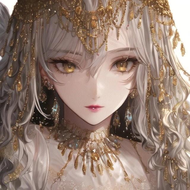 绝美超级好看的女生二次元AI制绘头像