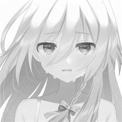120张微信头像黑白漫画女生可爱图片