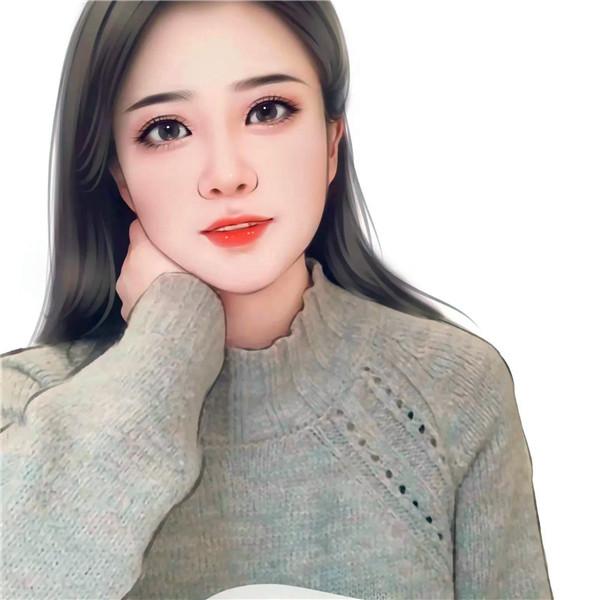 超美成熟稳重有气质的手绘女生头像