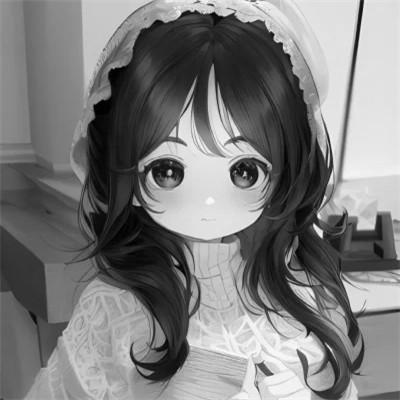 120张微信头像黑白漫画女生可爱图片