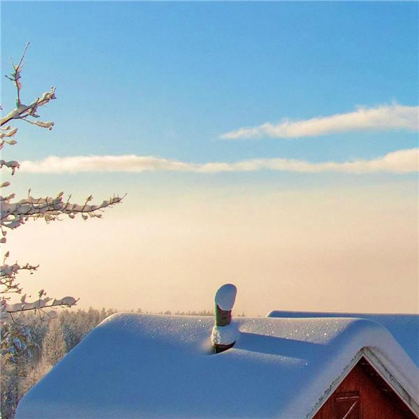 深山老林的雪景风光头像图片