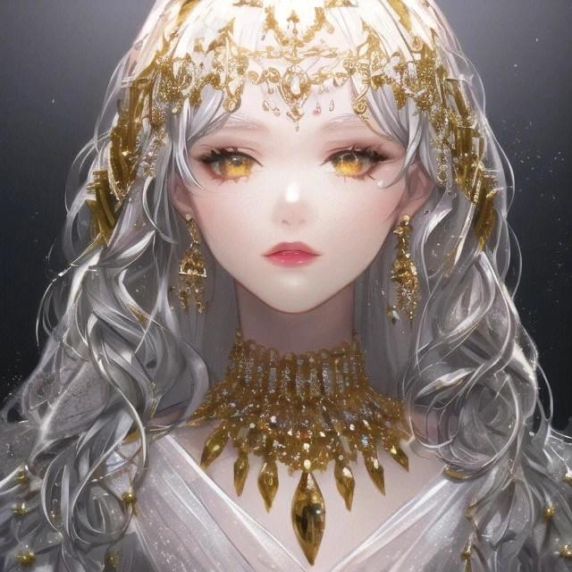 绝美超级好看的女生二次元AI制绘头像