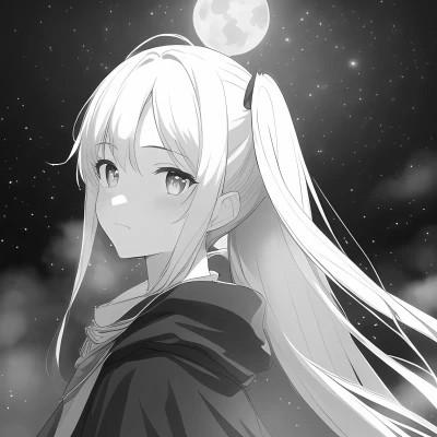120张微信头像黑白漫画女生可爱图片