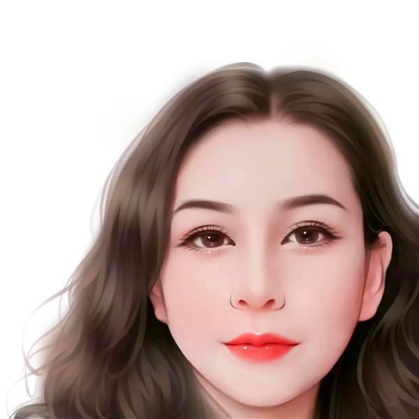 超美成熟稳重有气质的手绘女生头像