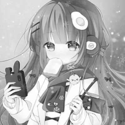 120张微信头像黑白漫画女生可爱图片