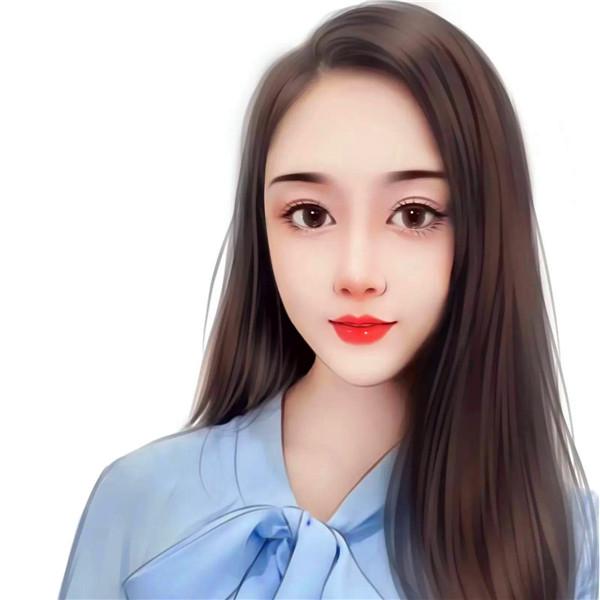 超美成熟稳重有气质的手绘女生头像
