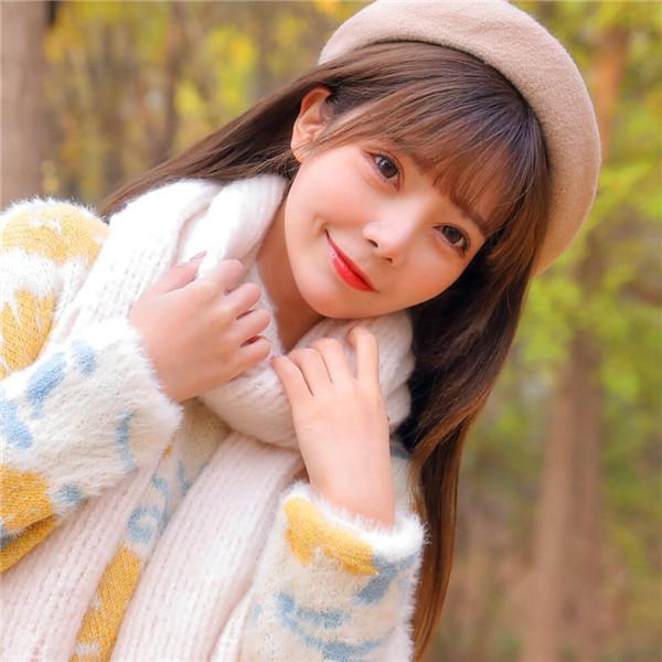 深秋干净唯美清纯女生头像图片