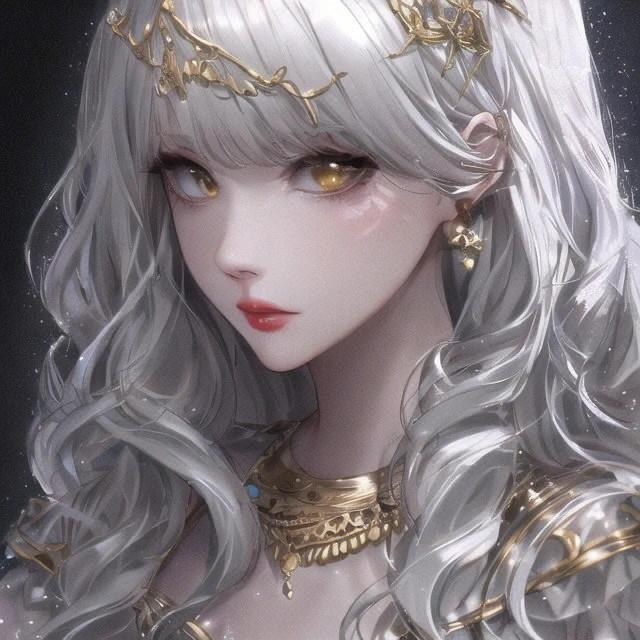 绝美超级好看的女生二次元AI制绘头像