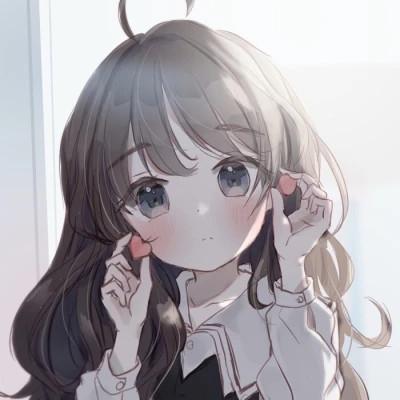 哇塞女孩卡通微信头像49张