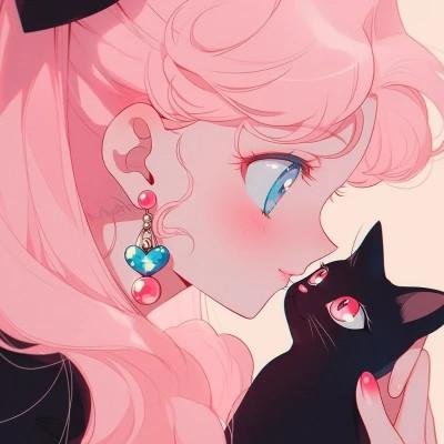 老式日漫头像女39张，让你秒变漫画女主角！