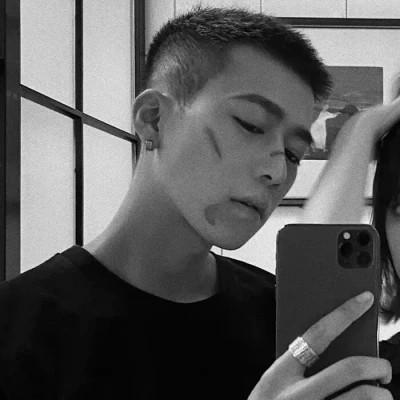 黑白情头单人一男一女图片