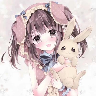 哇塞女孩卡通微信头像49张