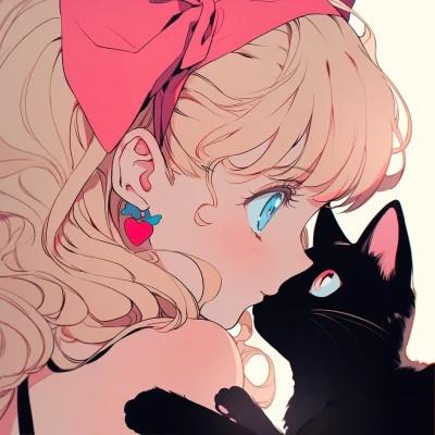 老式日漫头像女39张，让你秒变漫画女主角！