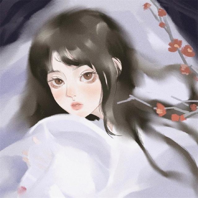 超级好看的插画女头像