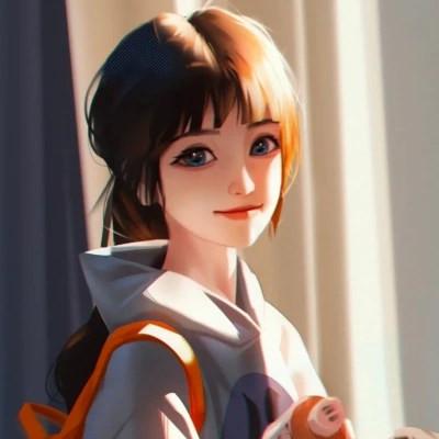 插画女生手绘图片唯美头像