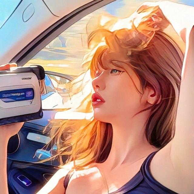 超级好看的插画女头像