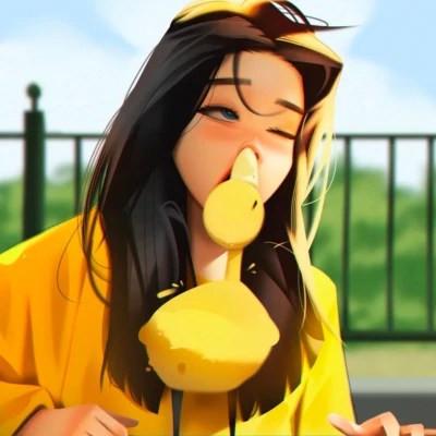 插画女生手绘图片唯美头像