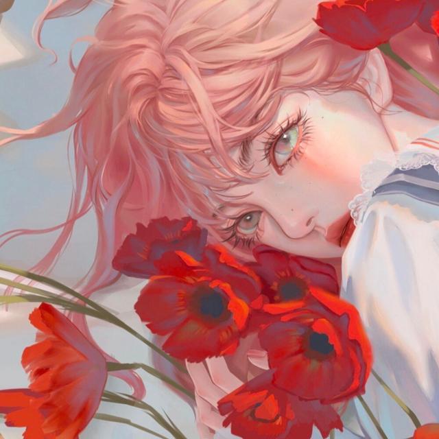 超级好看的插画女头像