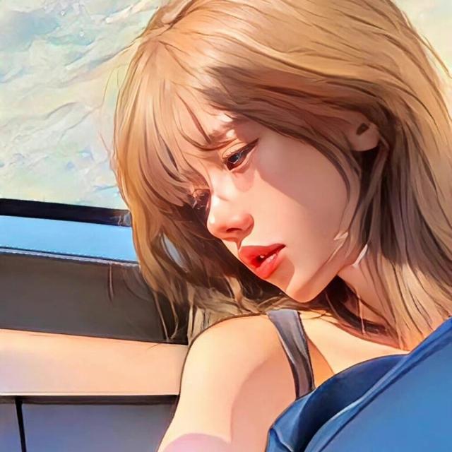 超级好看的插画女头像