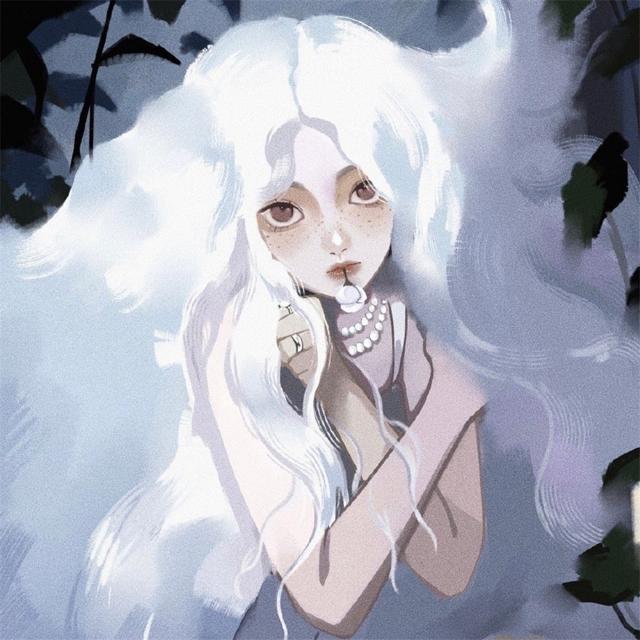 超级好看的插画女头像