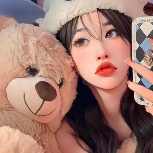 超级好看的插画女头像