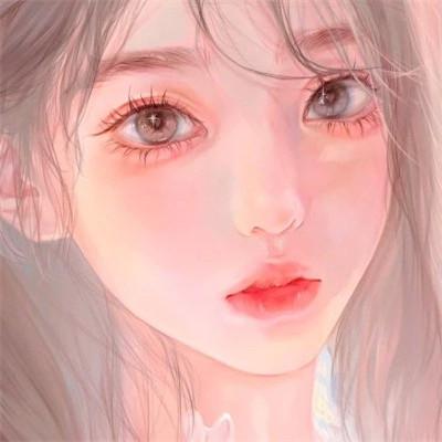 插画女生手绘图片唯美头像