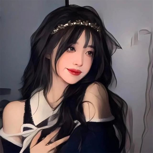 超级好看的插画女头像