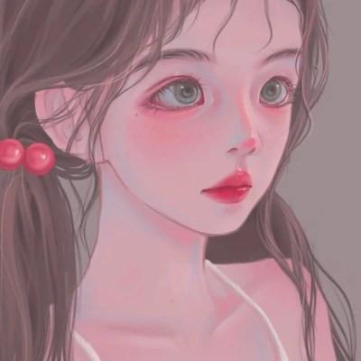 插画女生手绘图片唯美头像