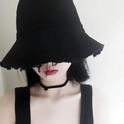 戴帽子女生头像图片大全