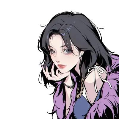 酷酷小姐姐的头像女生动漫32张