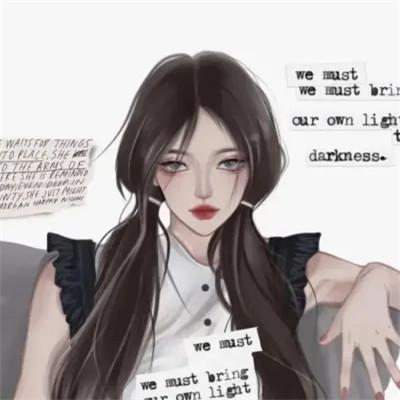 酷酷小姐姐的头像女生动漫32张