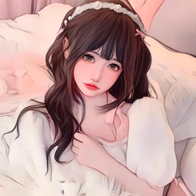 高级漂亮的女生插画头像图片