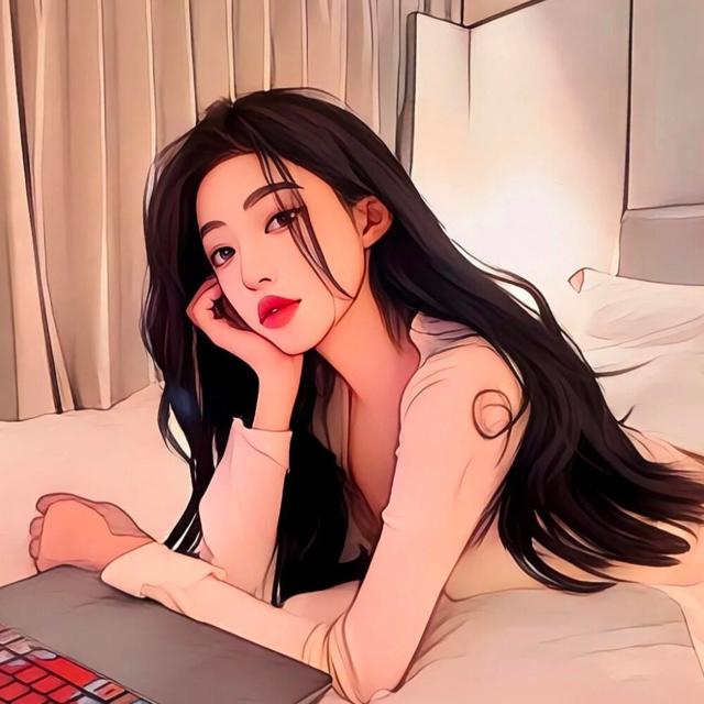 高级漂亮的女生插画头像图片