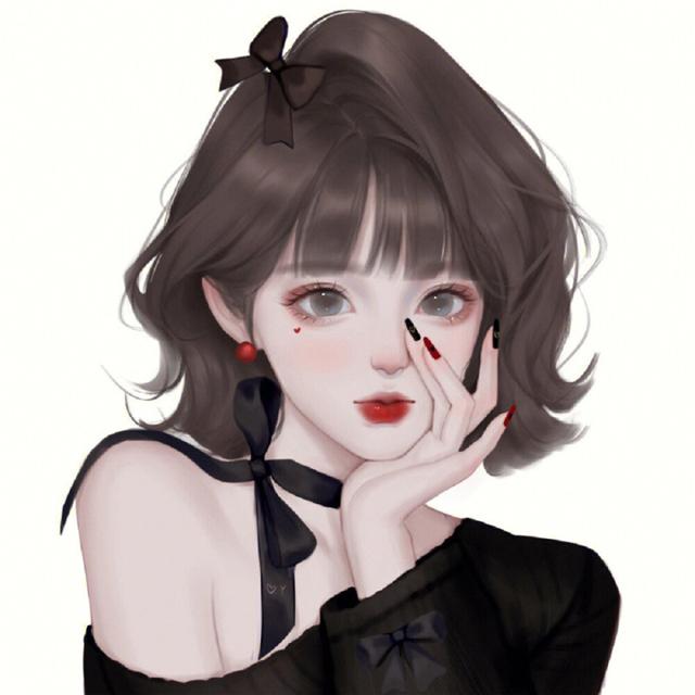 精致手绘5人闺蜜女生头像图片