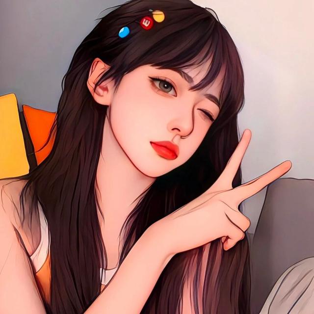 高级漂亮的女生插画头像图片