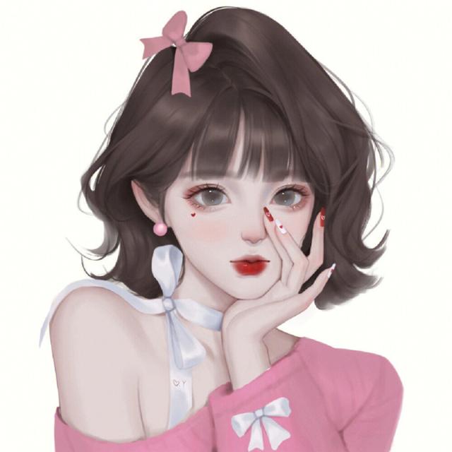 精致手绘5人闺蜜女生头像图片