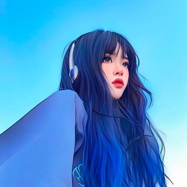 高级漂亮的女生插画头像图片