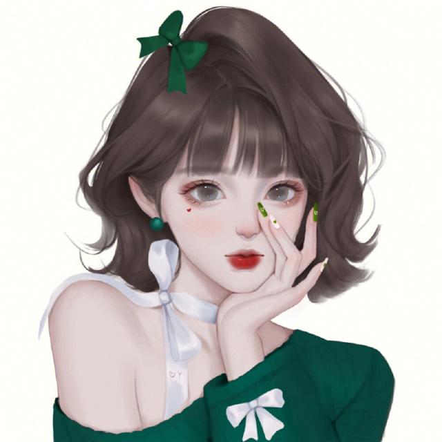 精致手绘5人闺蜜女生头像图片