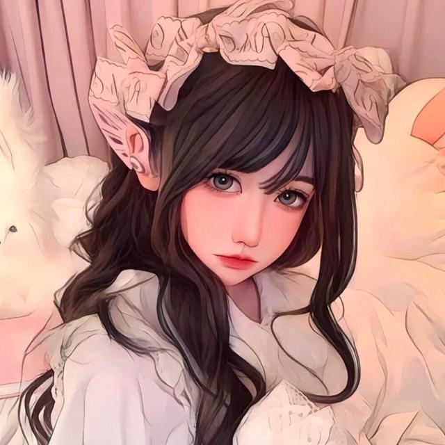 高级漂亮的女生插画头像图片