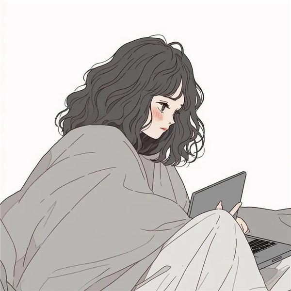 独自一个人呆着看电脑动漫头像图片，享受孤独