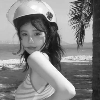 高级感满满的黑白风格女头56张