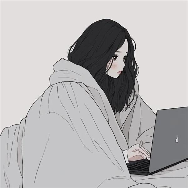 独自一个人呆着看电脑动漫头像图片，享受孤独