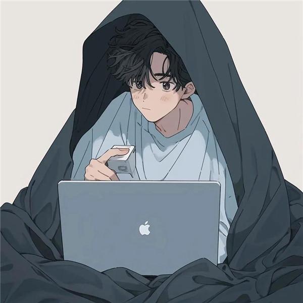 独自一个人呆着看电脑动漫头像图片，享受孤独