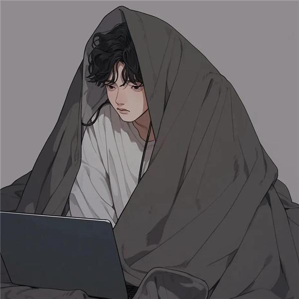 独自一个人呆着看电脑动漫头像图片，享受孤独