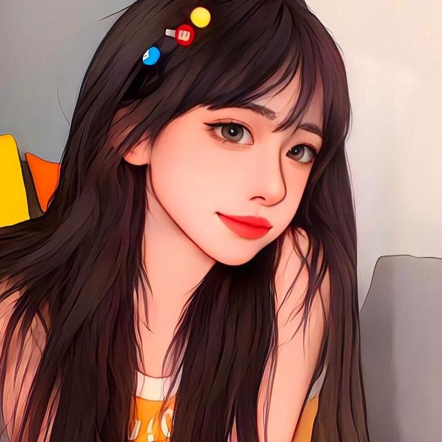 高级漂亮的女生插画头像图片