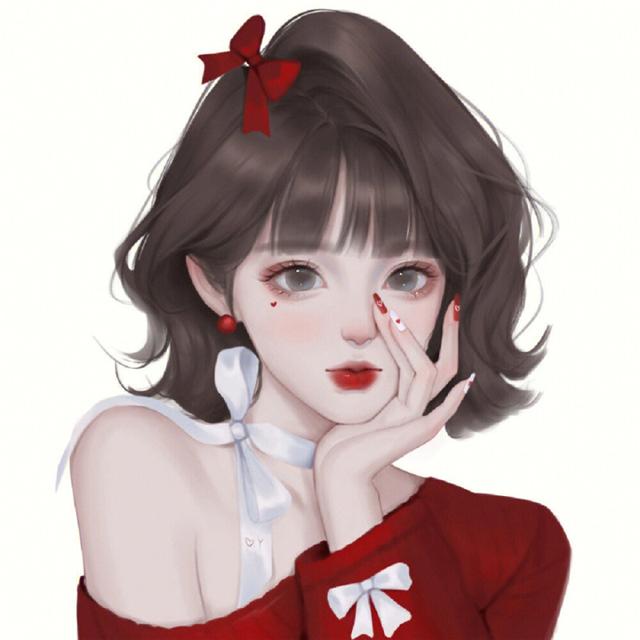 精致手绘5人闺蜜女生头像图片